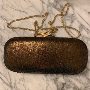 Bronze Diane Von Furstenberg clutch